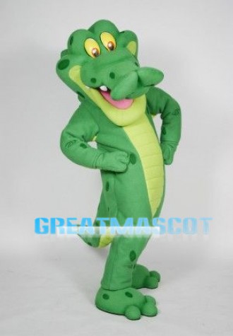Green Crocodile Mascot Adult Costume	
