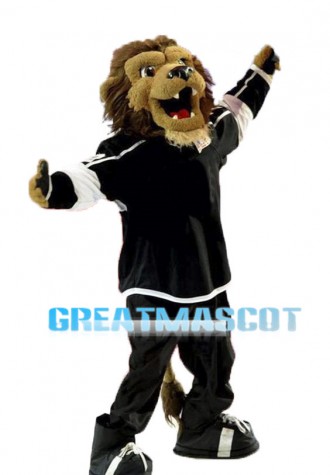 Ice Hockey Lion Mascot Adult Costume