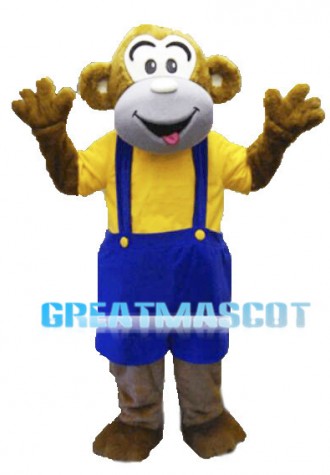 Lovely Brown Monkey Mascot Costume
