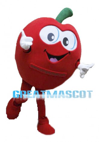 Lightweight Cartoon Red Apple Mascot Adult Costume