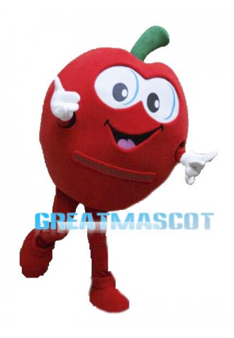 Lightweight Cartoon Red Apple Mascot Adult Costume