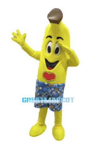 Cartoon Banana Shorts Mascot Costume