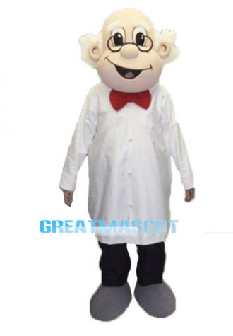 Old Professor Mascot Costume 