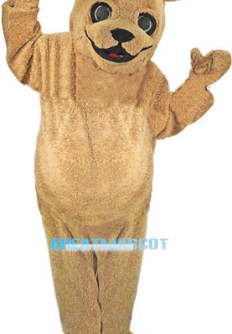 Plush Golden Dog Mascot Costume 