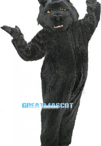 Plush Black Bear Mascot Costume