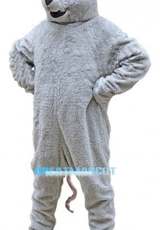 Gray Mouse Animal Mascot Costume 