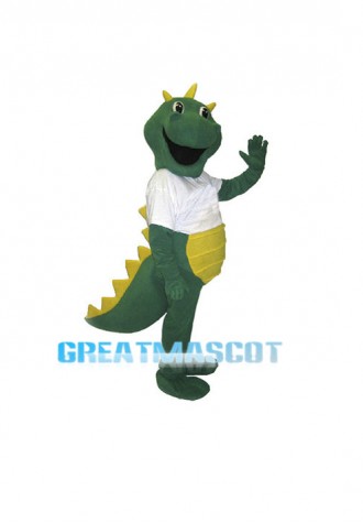 Friendly Green Crocodile Mascot Adult Costume 