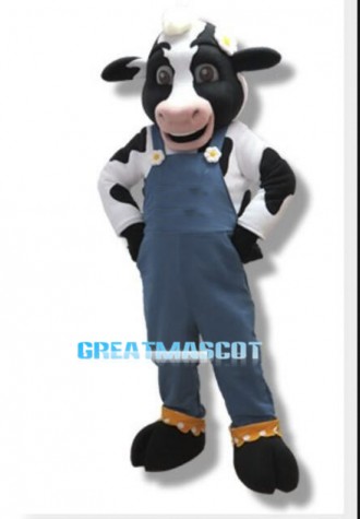 Kelsey The Dairy Cow Mascot Costume