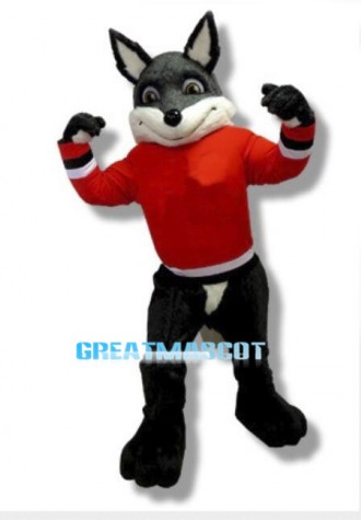 Power Wolf Mascot Adult Costume 