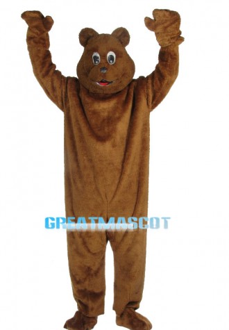 Lovely Brown Bear Mascot Adult Costume