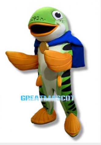 Zoo Salmon Mascot Adult Costume