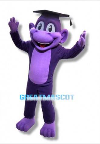Lovely Purple Monkey Counselor Mascot Costume