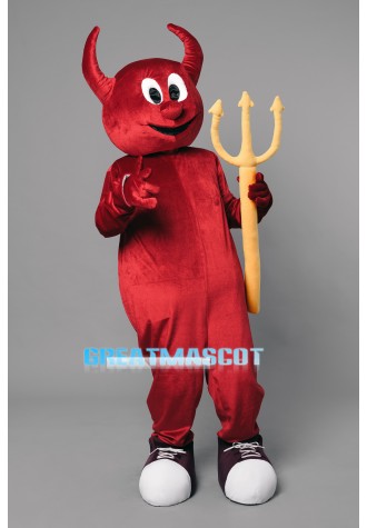 Young Cartoon Devil Mascot Costume 