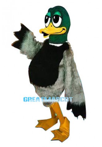Cute Cartoon Mallard Duck Mascot Costume 