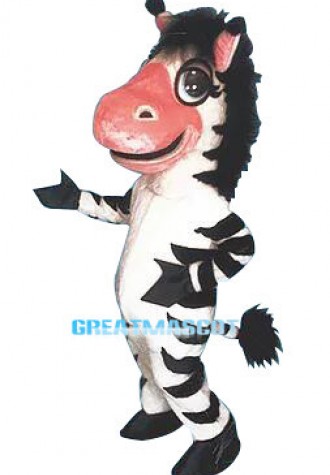 Cute Zebra Animal Mascot Costume 