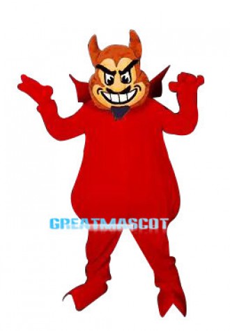 Red Sun Devil Mascot Adult Costume 