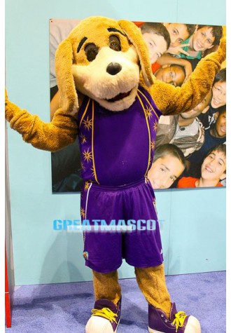 Sports Basketball Team Dog Mascot Costume 