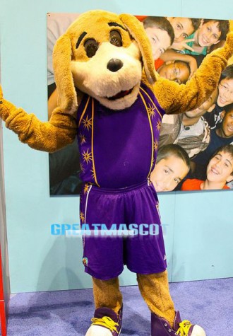 Sports Basketball Team Dog Mascot Costume 