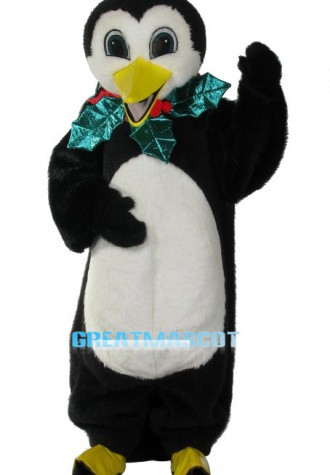 Christmas Penguin Mascot Adult Costume