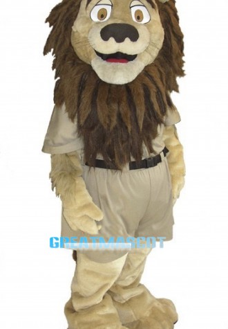 Lovely Lion Zookeeper Mascot Costume 