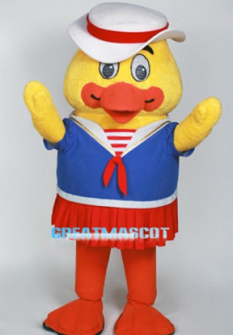 Cute Mama Duck Sailor Mascot Adult Costume 