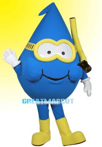 Cartoon Willie Water Drop Diver Lightweight Mascot Costume 
