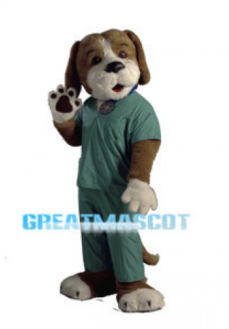 Scrubs The Health Hound Mascot Adult Costume