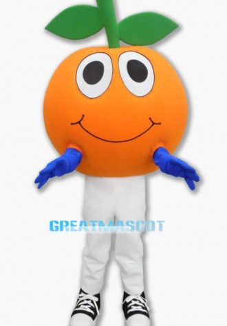 Cartoon Orange Lightweight Mascot Adult Costume 