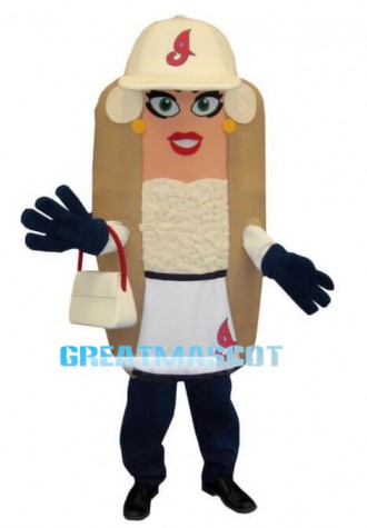 Cleveland Indians Onion Hot Dog Mascot Adult Costume
