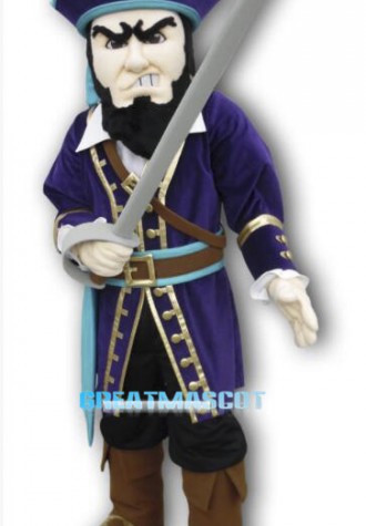 Evil Purple Patriot Mascot Costume 