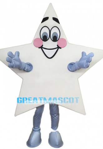 Cartoon White Star Lightweight Mascot Costume