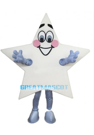 Cartoon White Star Lightweight Mascot Costume