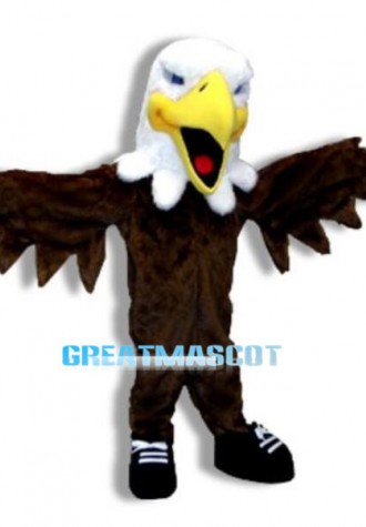 Howling Bald Eagle Mascot Costume