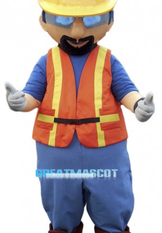 Cool Builder Mascot Costume