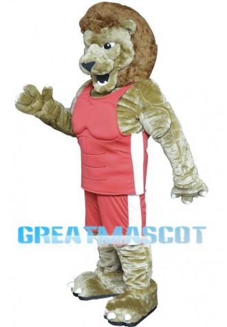 Fierce Power Lion Sports School Mascot Costume