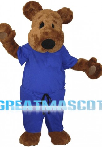Plush Brown Bear Mascot Adult Costume 