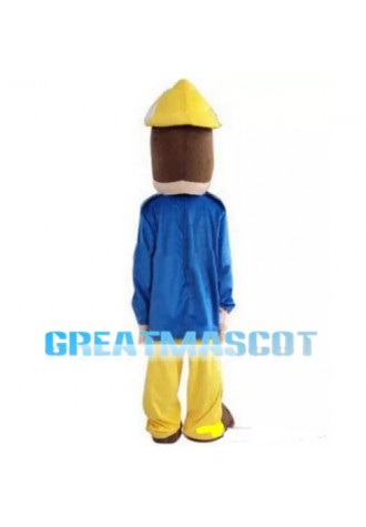 Brave Fireman Sam Mascot Costume