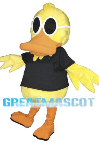 Cool Yellow Duck Mascot Costume 