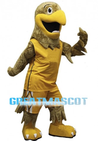 Power Golden Hawk Sports School Mascot Costume 
