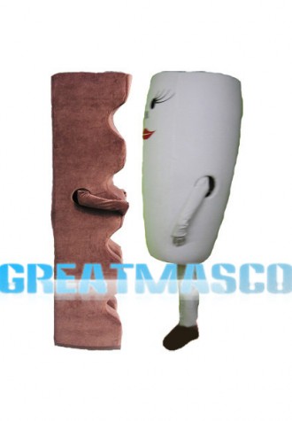 Cartoon Chocolate Bar & Milk Mascot Adult Costume