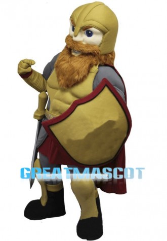 Medieval Warrior Mascot Costume 