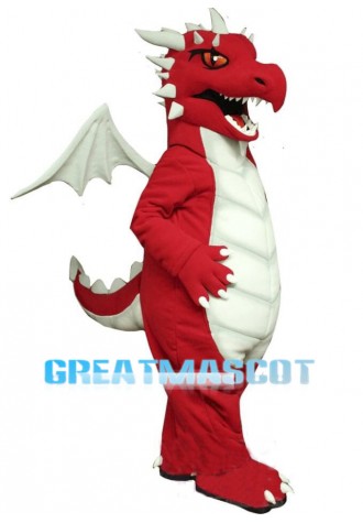 Fierce Red Flying Dragon Mascot Costume 