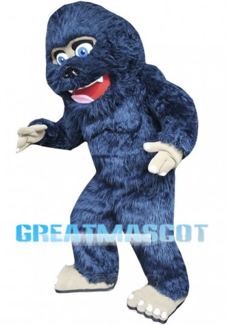 Blue Bigfoot Or Sasquatch Mascot Costume 
