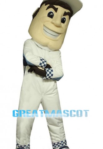 Handsome Racer Mascot Costume