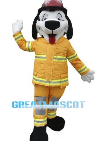 Lovely Spotted Dog Firemen Mascot Costume 