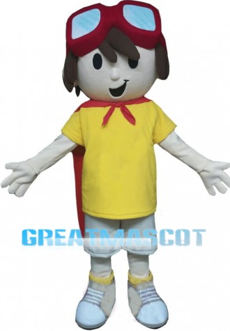 Hero Boy Mascot Costume 