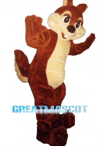 Delighted Squirrel Mascot Costume 