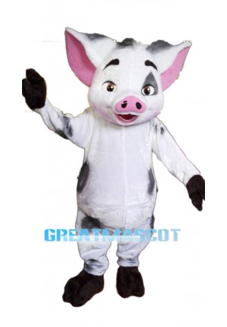 Cute Spotted Piglet Mascot Costume 