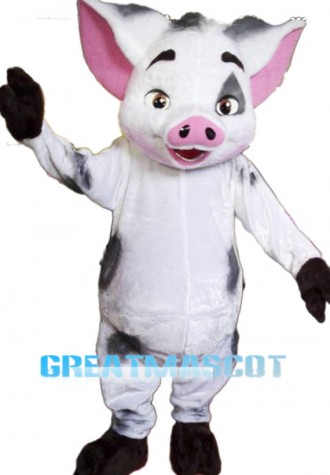 Cute Spotted Piglet Mascot Costume 