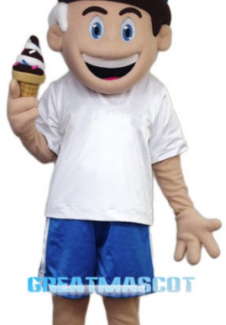 Cartoon Cone Boy Mascot Costume